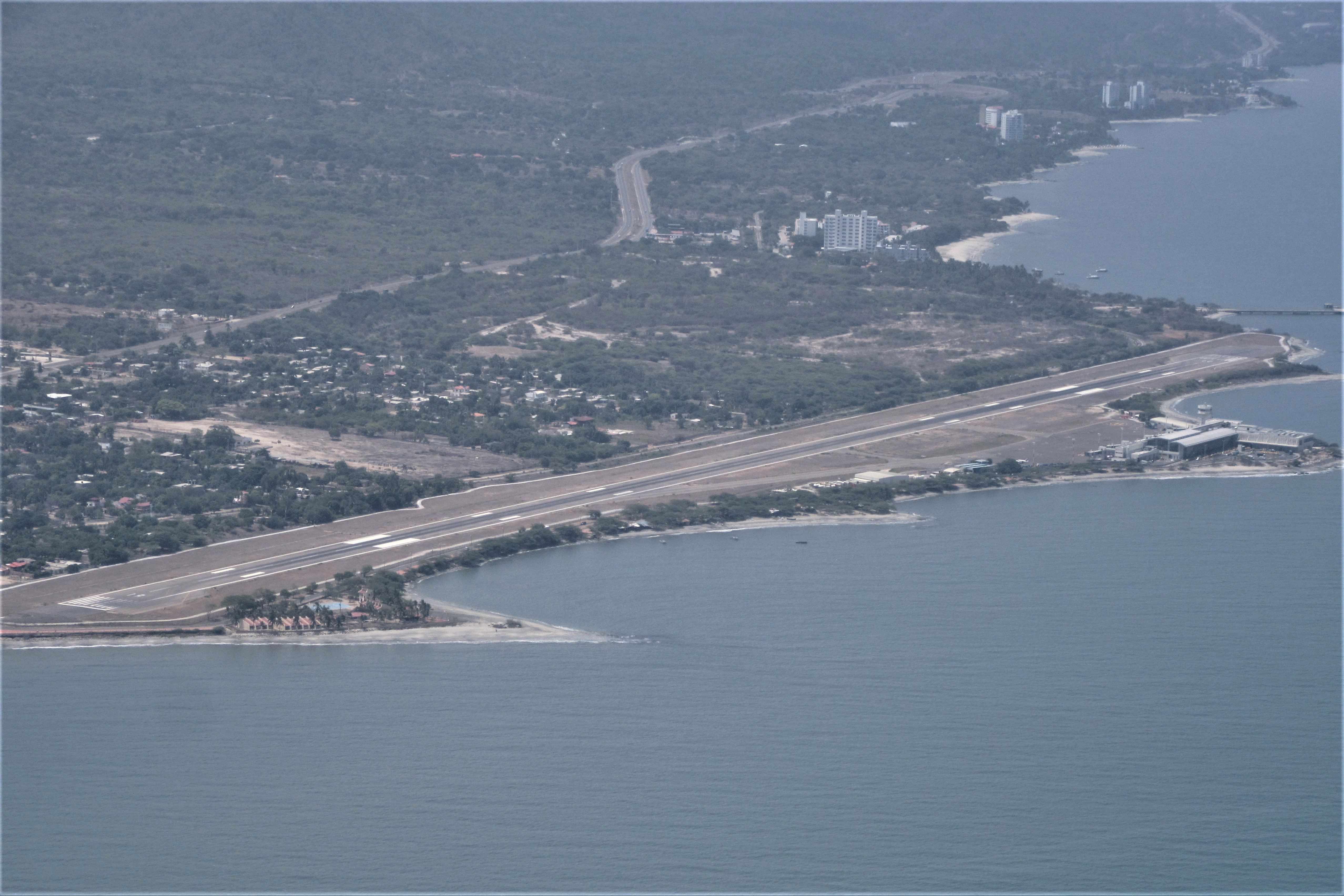 Travel landscape near Cartagena Airport