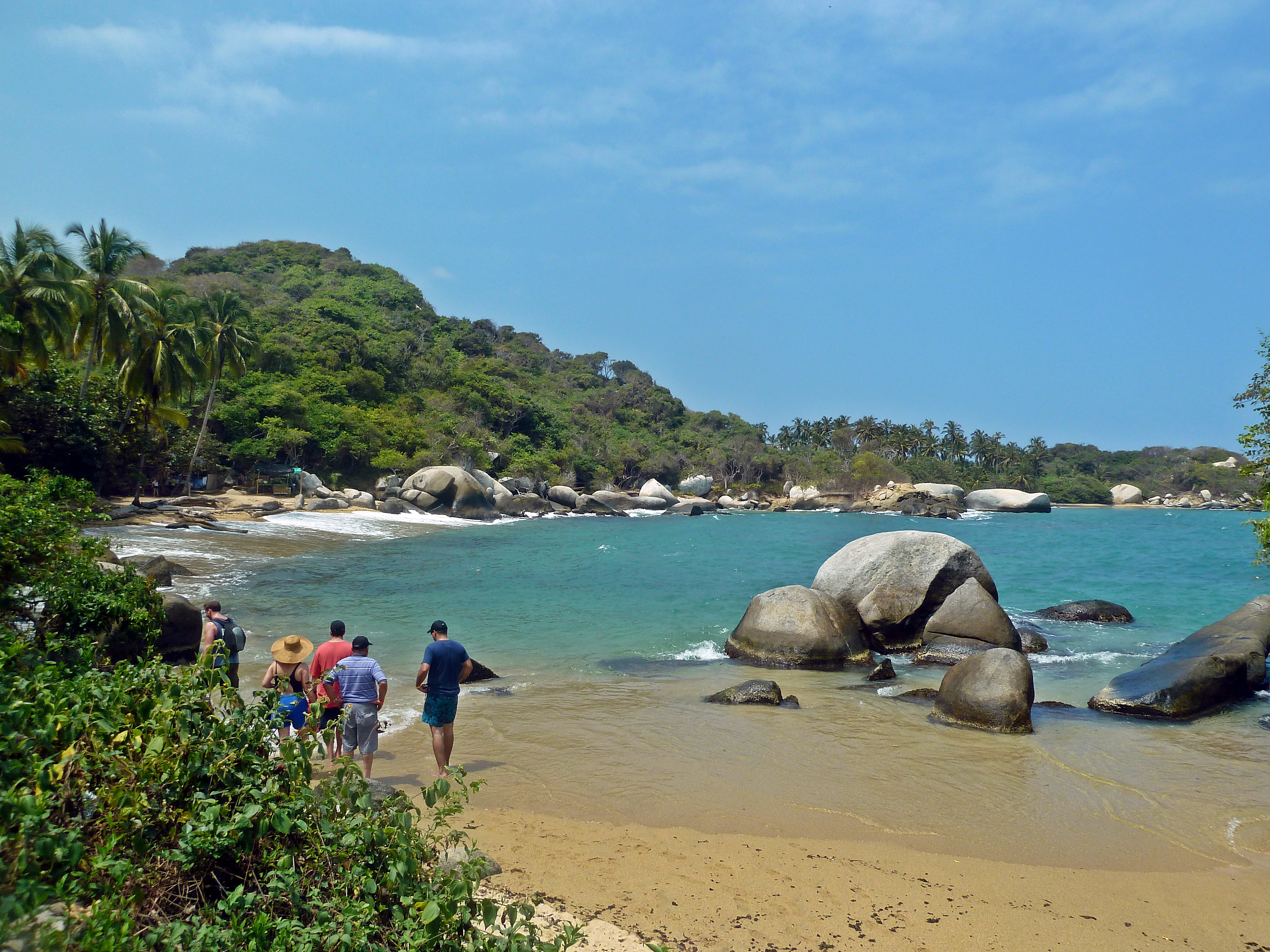 Travel landscape near Tayrona National Park